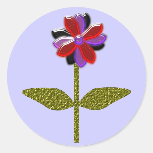 Rond Sticker en plastique brillant (Devant)