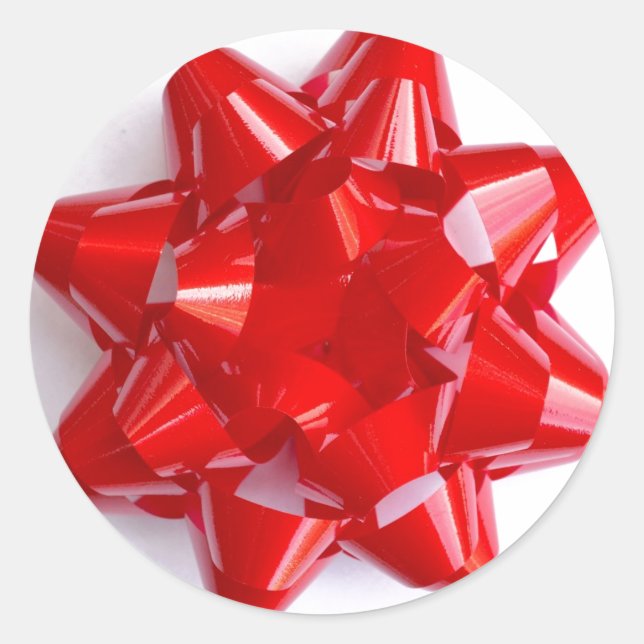 Rond Sticker en rouge (Devant)