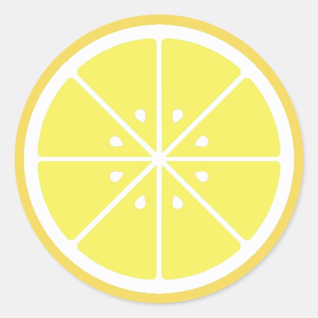 Rond Sticker en tranches de citron (Devant)