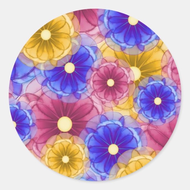 Rond Sticker Enveloppe - Gloire d'automne (Devant)