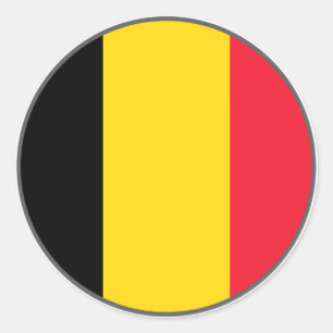 Rond Sticker Euro Belgique