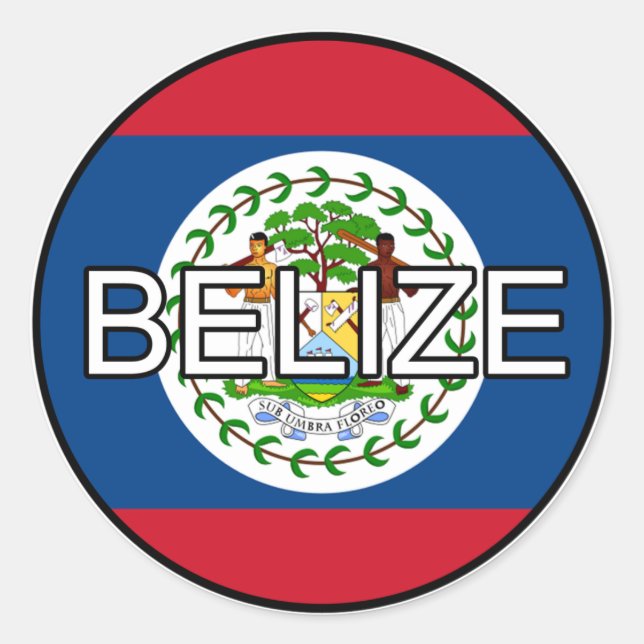 Rond Sticker Euro Belize (Devant)