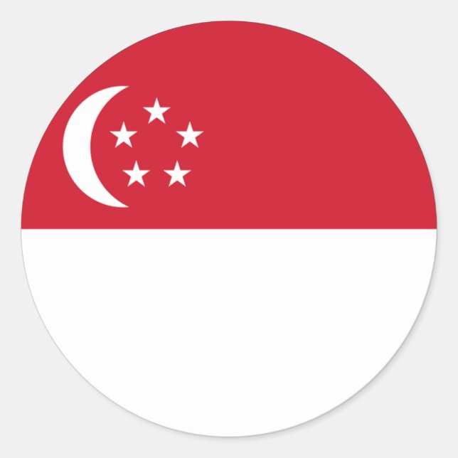 Rond Sticker Euro de Singapour (Devant)