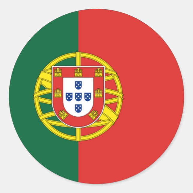 Rond Sticker Euro Portugal (Devant)