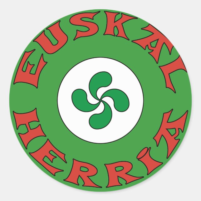 Rond Sticker Euskal Herria (Devant)