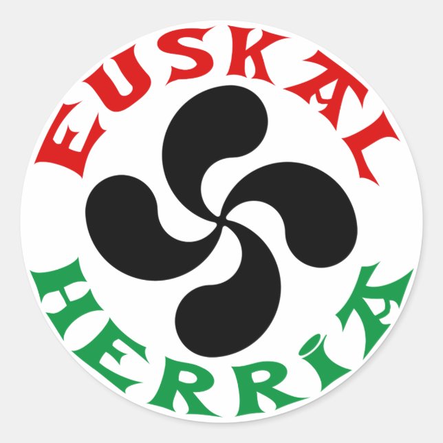 Rond Sticker Euskal Herria (Devant)