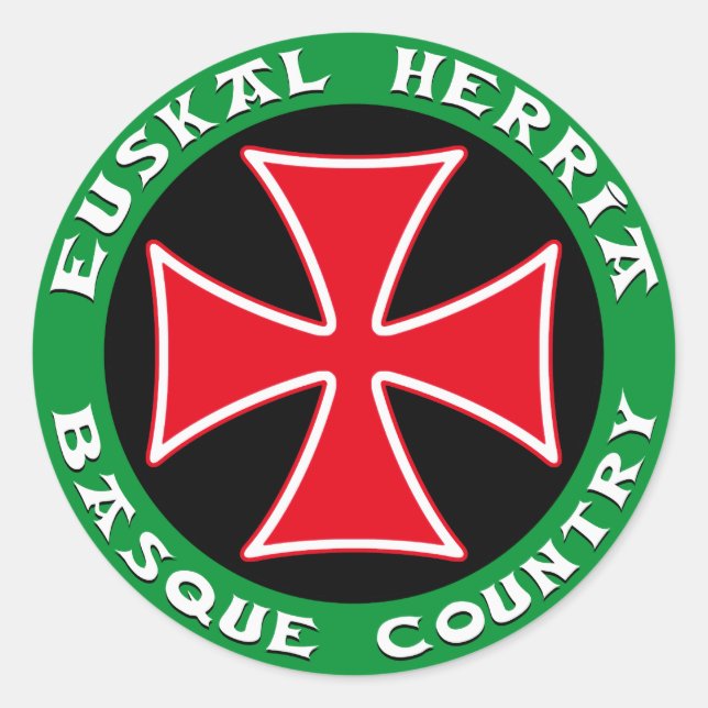 Rond Sticker Euskal Herria (Devant)