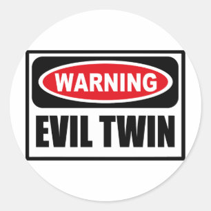 Rond Sticker EVIL TWIN