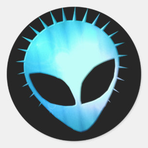 Rond Sticker extra-terrestre