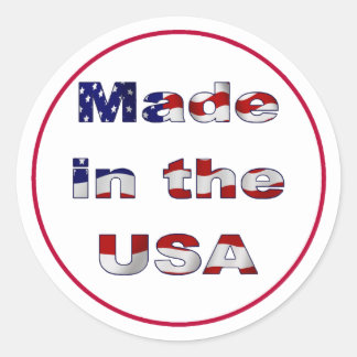 Rond Sticker fabriqué aux États-Unis