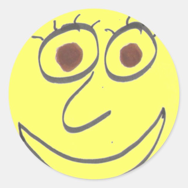 Rond Sticker Faces Funny (Devant)