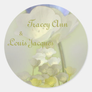 Rond Sticker faire-part de mariage Enveloppe