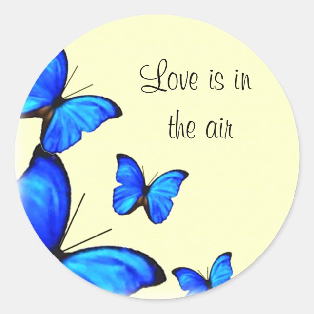 Rond Sticker faire-part de mariage Enveloppe (Devant)