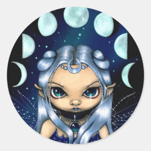 Rond Sticker "Fairy of the Changing Moons"