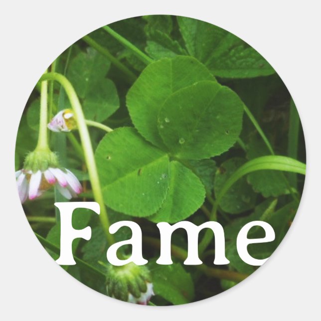 Rond Sticker 'Fame' (Devant)