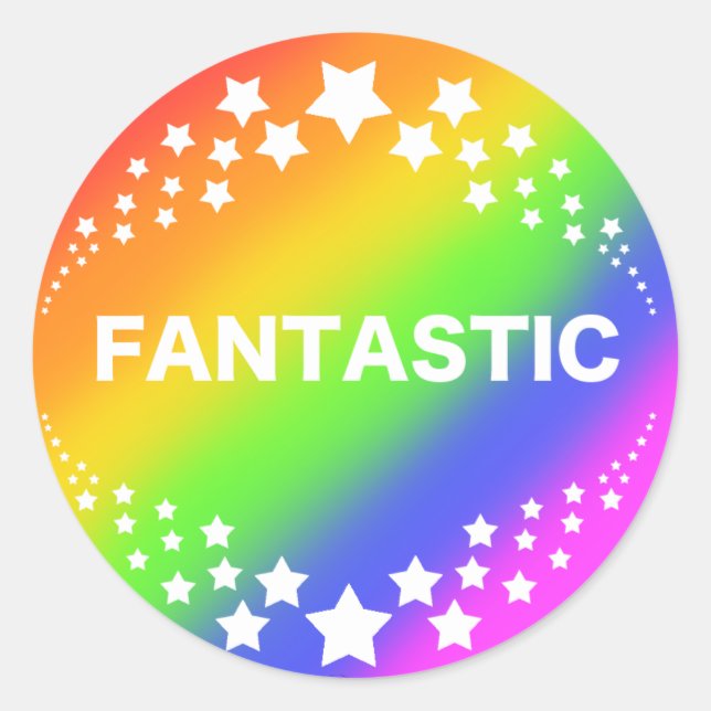 Rond Sticker fantastique (Devant)
