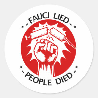 Rond Sticker Fauci Lied