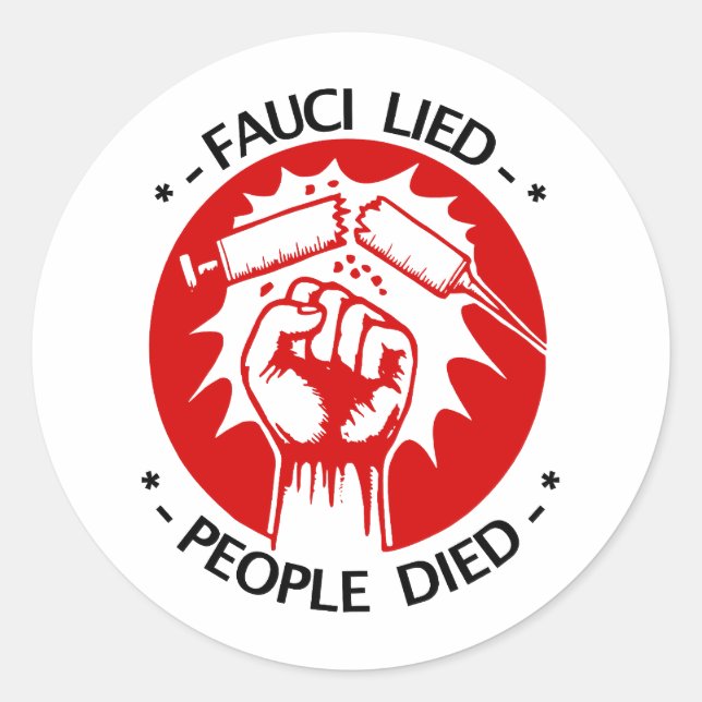 Rond Sticker Fauci Lied (Devant)