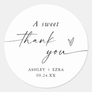 Rond Sticker Favor de mariage   Sticker Favour Dessert