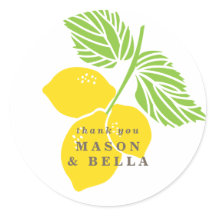 Sticker Favor Mariage au citron