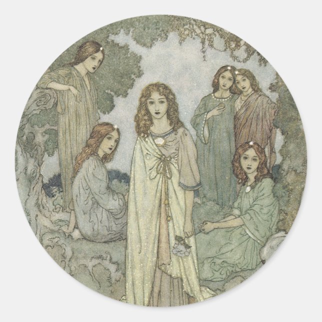 Rond Sticker Féerie victorien (Devant)