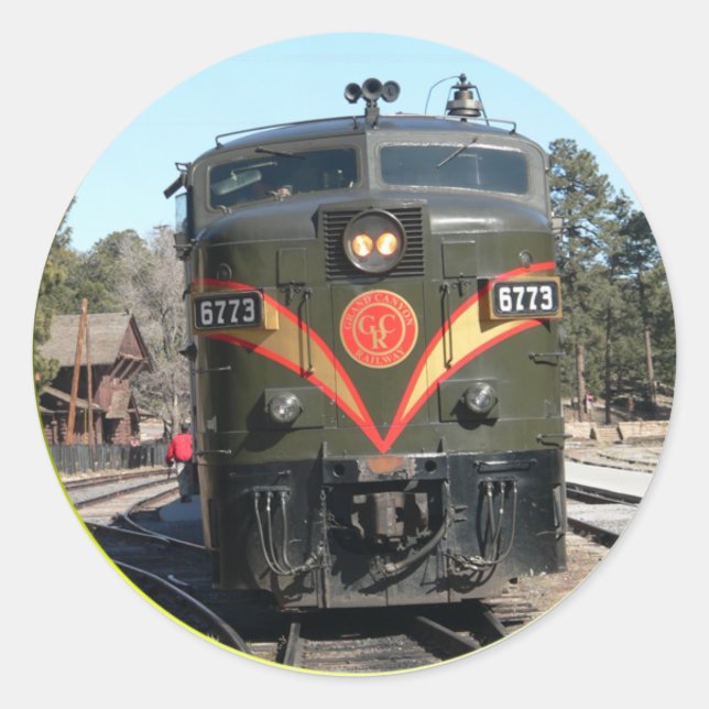 Rond Sticker ferroviaire Grand Canyon (Devant)