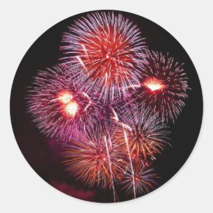 Rond Sticker Fireworks