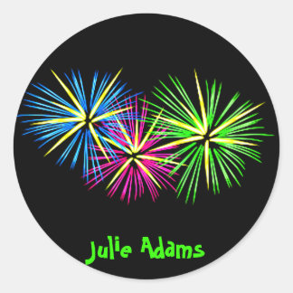 Rond Sticker Fireworks