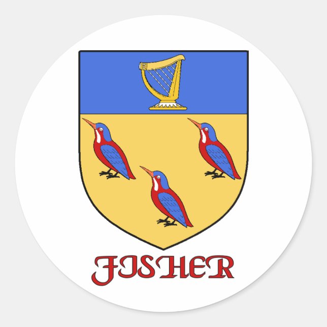 Rond Sticker Fisher Family Shield (Devant)