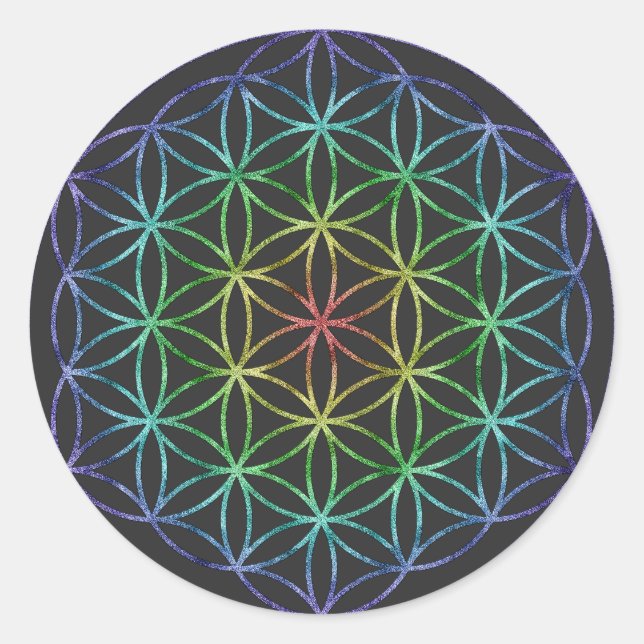 Rond Sticker Flower of Life (Devant)