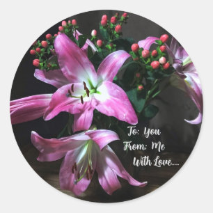 Rond Sticker Flowers to you