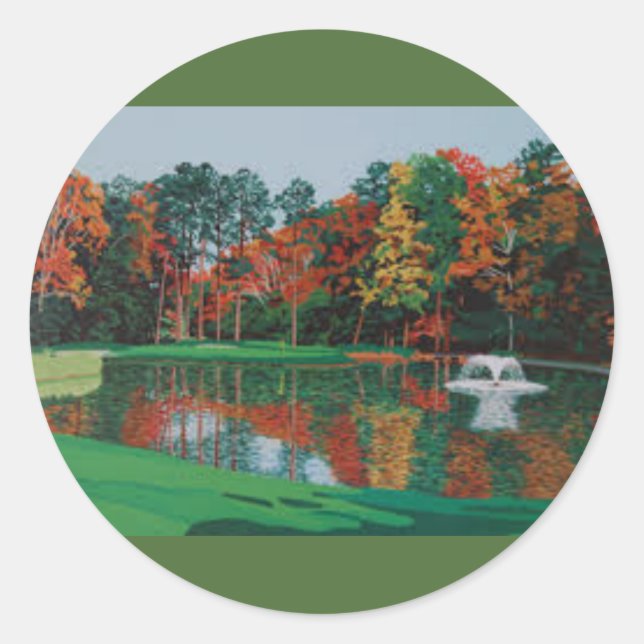 Rond Sticker Fontaine de Golf (Devant)