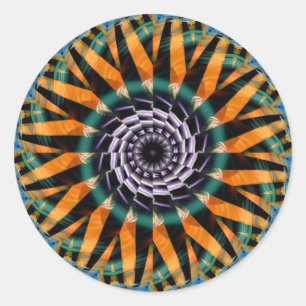 Rond Sticker Fractidelic 017