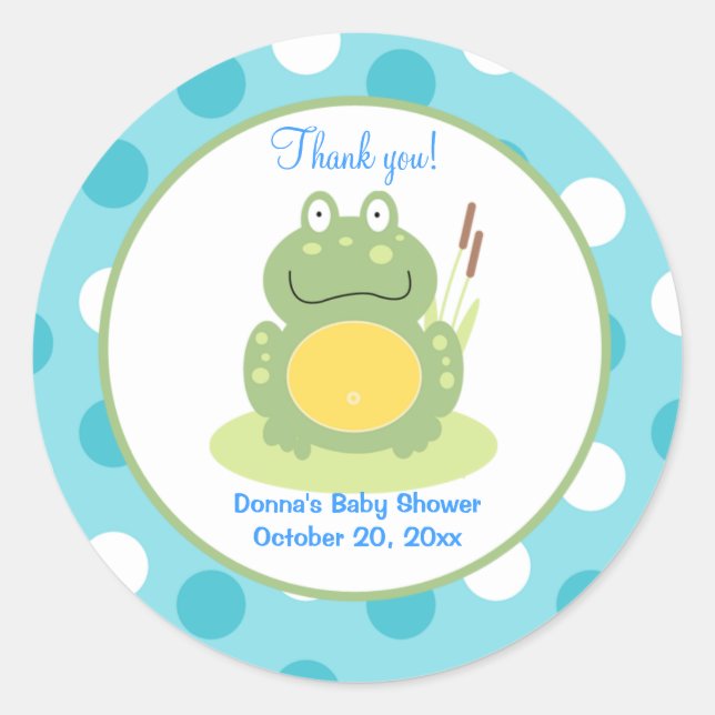 Rond Sticker Freddy the Frog Round Favker (Devant)