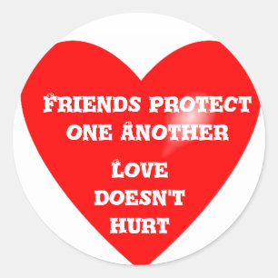 Rond Sticker Friends Protection_