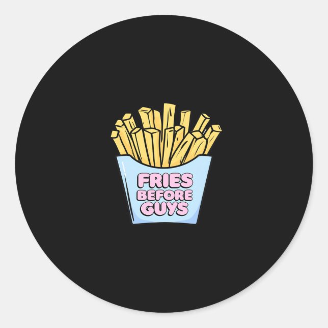 Rond Sticker Fries Before Guys (Devant)