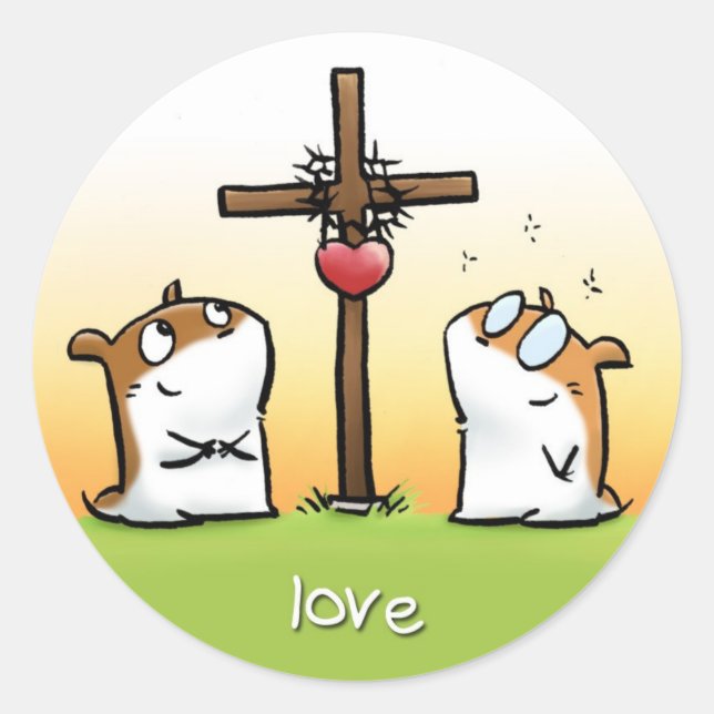 Rond Sticker Fruit of Spirit (Amour) (Devant)