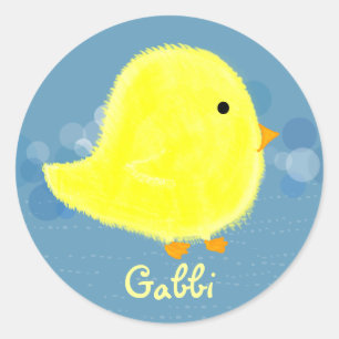 Rond Sticker Gabbi Cute Baby Chick