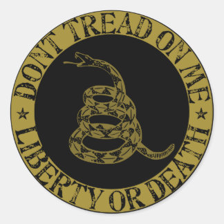 Rond Sticker Gadsden