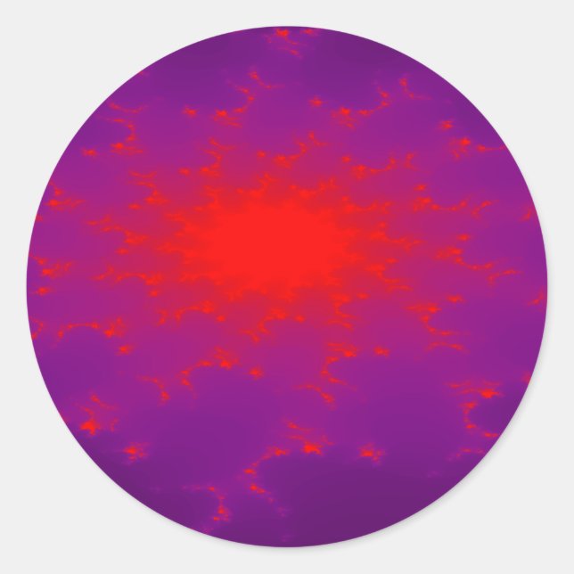 Rond Sticker Galaxy Burning (Devant)