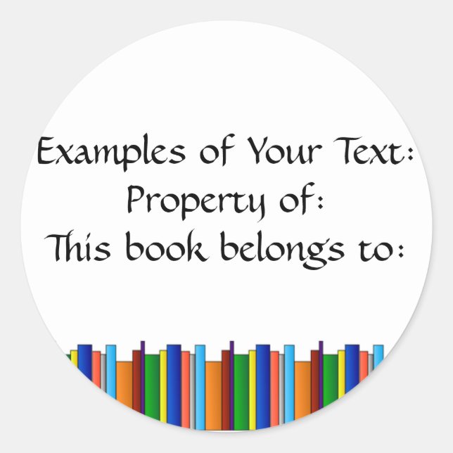 Rond Sticker Galore Livres (Devant)