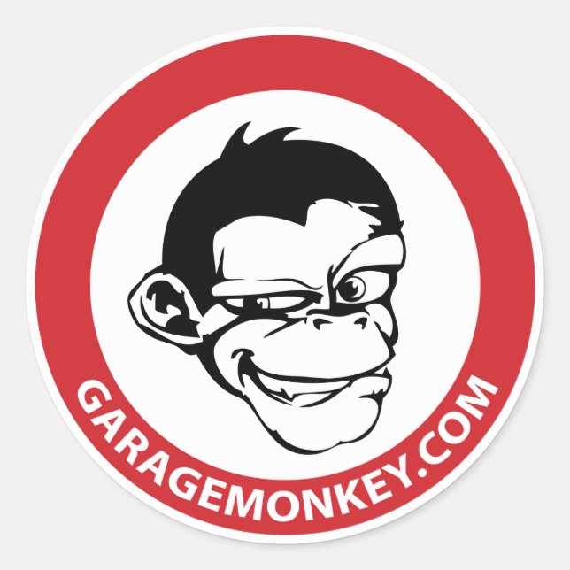 Rond Sticker GarageMonkey (Devant)
