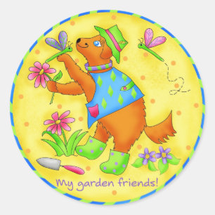 Rond Sticker Garden Friends