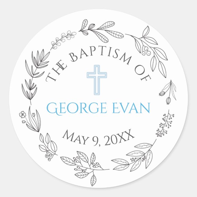 Rond Sticker George Baptism (Devant)