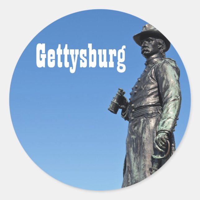 Rond Sticker Gettysburg Statue III (Devant)