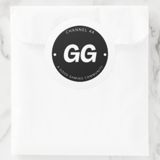 Rond Sticker GG