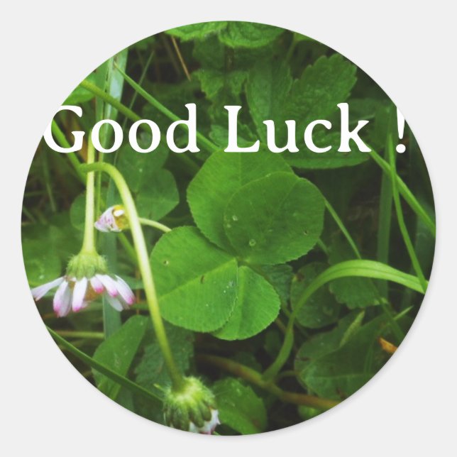 Rond Sticker Good Luck ! (Devant)