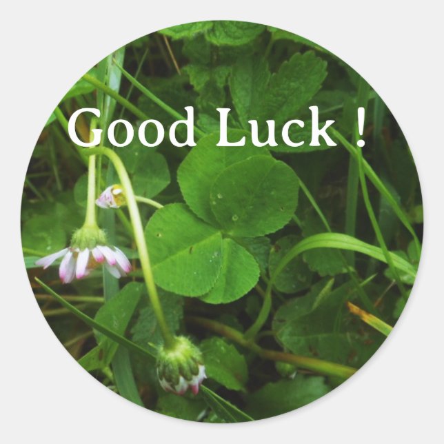 Rond Sticker Good Luck ! (Devant)
