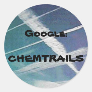 Rond Sticker : Google Chemtrails
