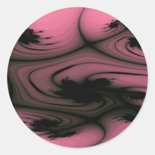 Rond Sticker Gothique Swirls